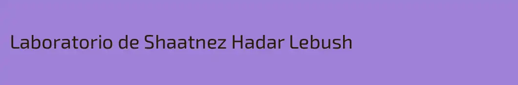 Laboratorio de Shaatnez Hadar Lebush
